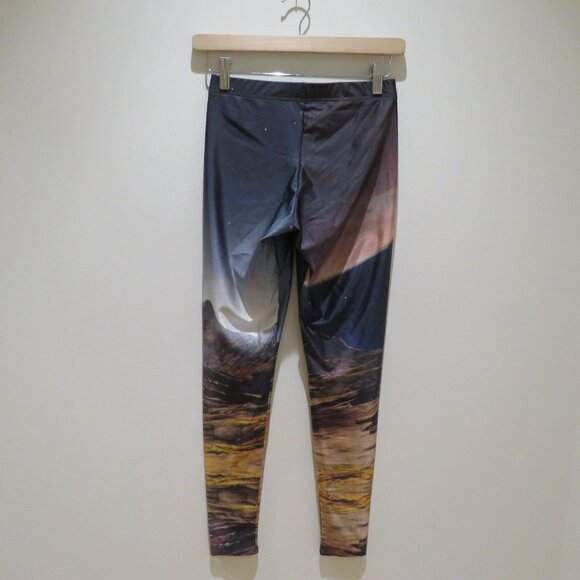 BLACKMILK Mountains Of Mars 2.0 Leggings Alt Punk Goth Stretch Shine - Size M - Picture 10 of 15